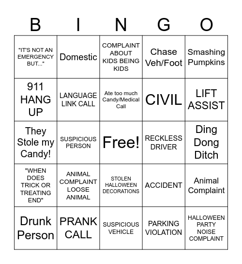 PHONES HALLOWEEEENNN BINGO Card