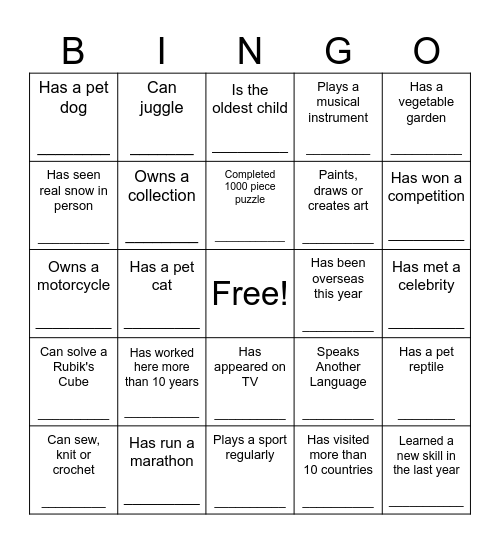 FRV Finance Bingo Card
