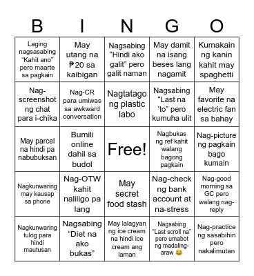 Getting to Know You Bingo Card