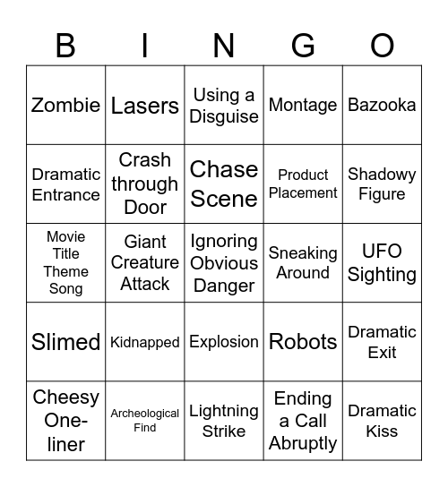 BINGOFLIX: Ghostbusters Bingo Card