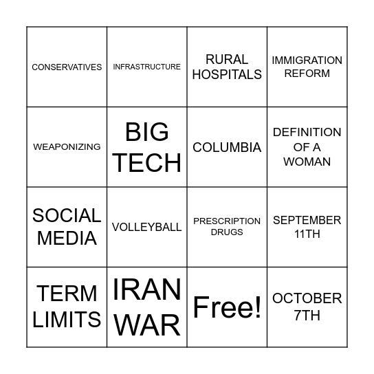 ANNIE V DARLINE BINGO! Bingo Card
