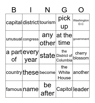 yeoul Bingo Card