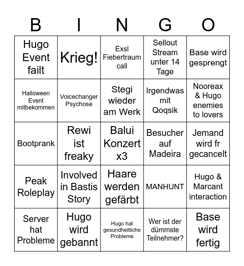 Craft Attack 14 Bingo Card
