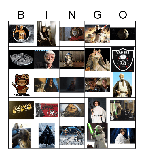 May the 4th be with you! Bingo Card