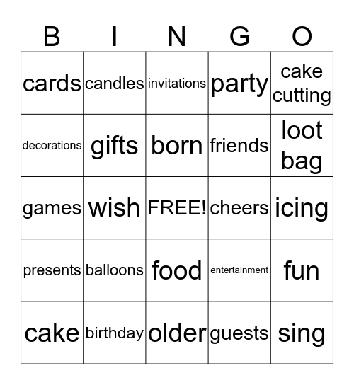 Happy 60th Birthday Barbara!! Bingo Card