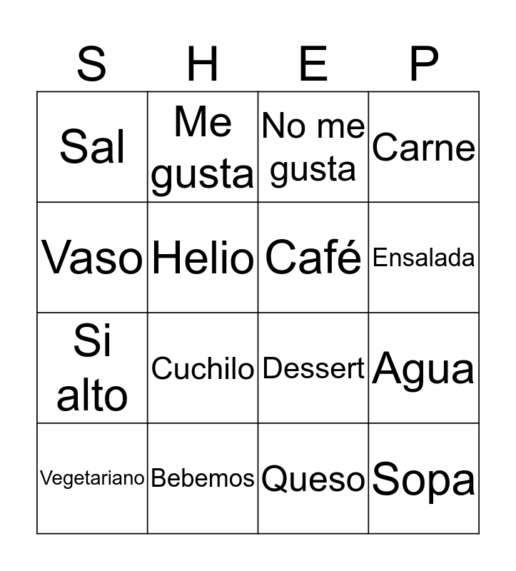 Unicorn farts Bingo Card