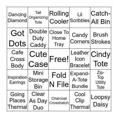 Thirty-One BINGO Card