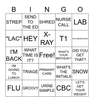 DUC-H Bingo Card