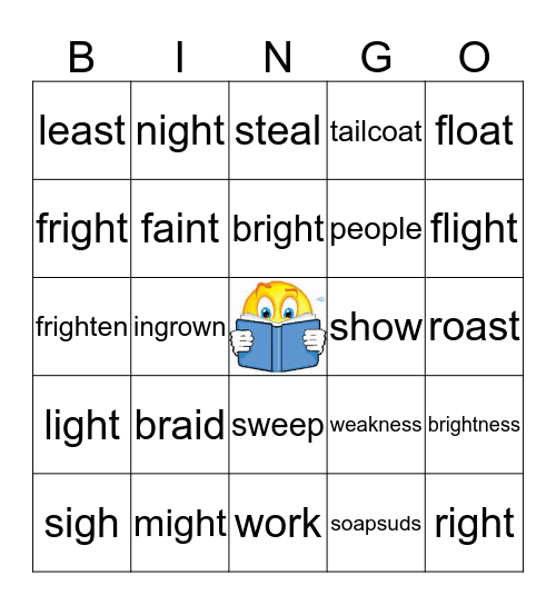 Level 2 Lesson 12 Bingo Card