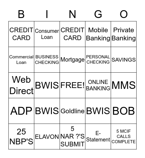 BINGO Card