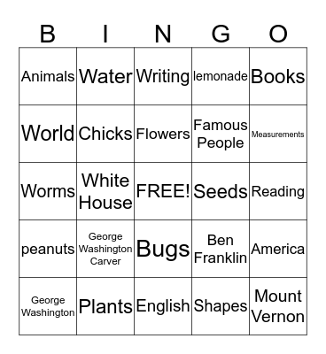 Koki's First Grade Bingo Game Bingo Card