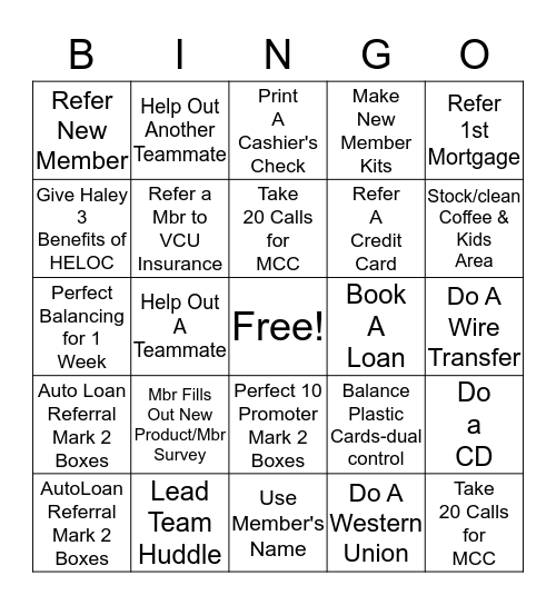 CB BINGO #2 Bingo Card
