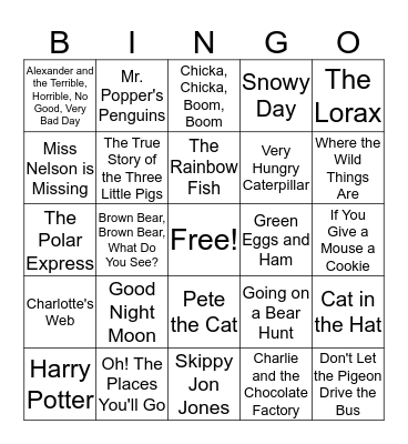 Book Quote Bingo Card