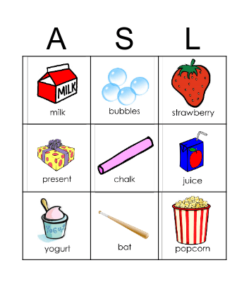 ASL BINGO Card