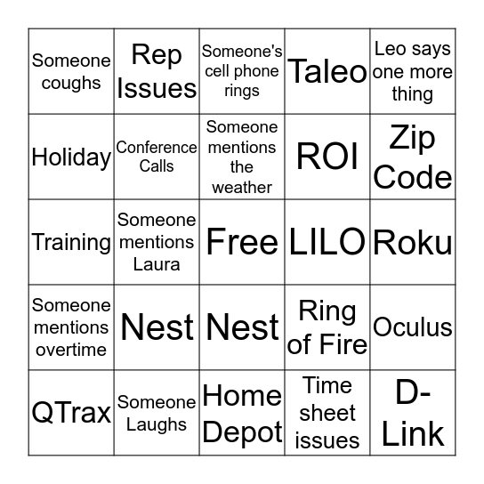 Bingo Card