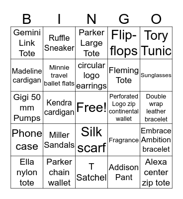 March Product Madness Bingo Card