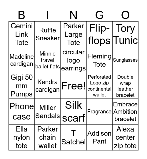March Product Madness Bingo Card
