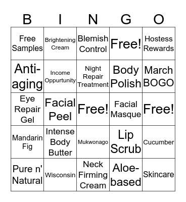 L'BRI BINGO Card