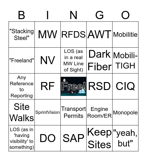 Sprint Bingo - Titanic Version Bingo Card