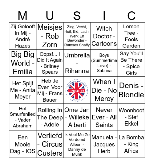 412 Bingo Card