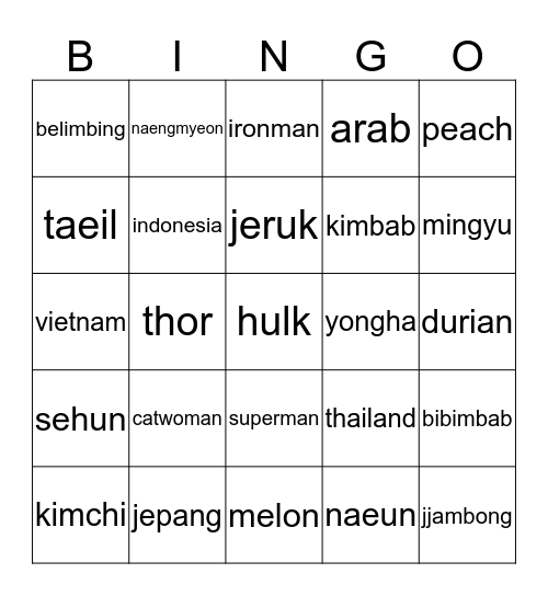 THEWOEBEGONE Bingo Card