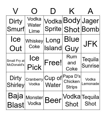 Mariell's 21st RIP Bingo Card