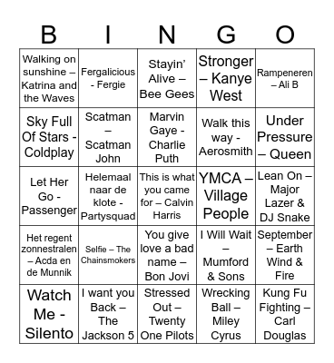 DiscoBingo Card