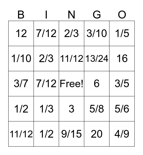 Breuken Bingo Card