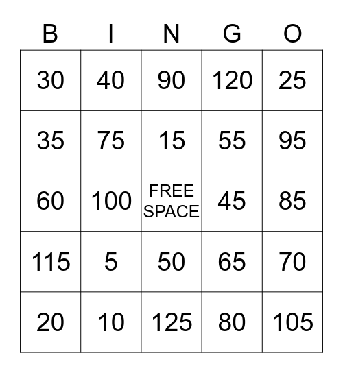 KID'S CLUB BINGO Card