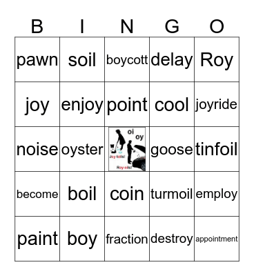 Level 3 Lesson 7 Bingo Card