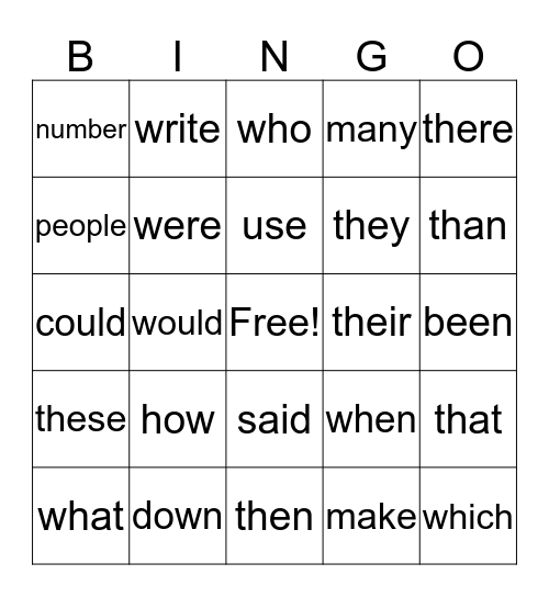 Badger Bingo Card