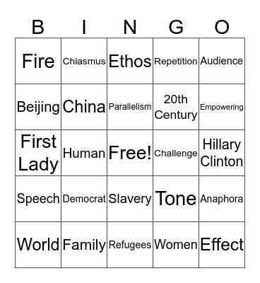 Women's Rights are Human Rights Bingo Card