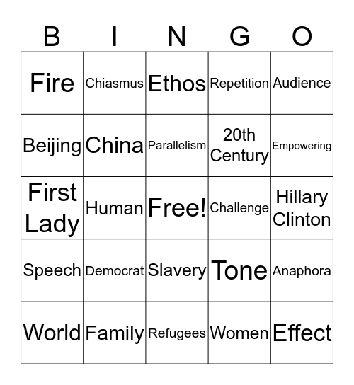 Women's Rights are Human Rights Bingo Card