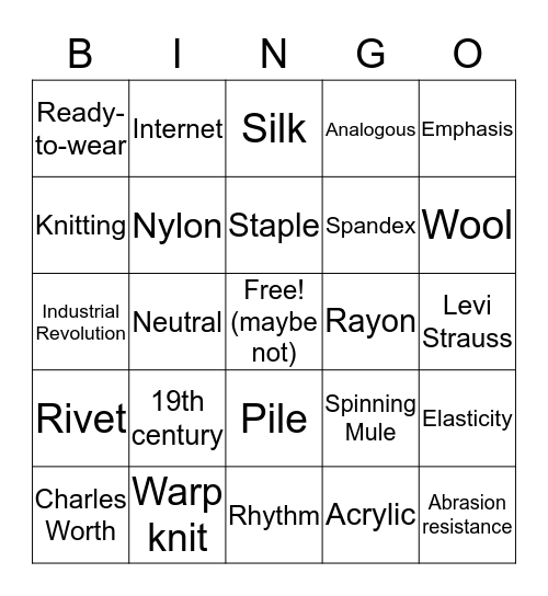 Benchmark Bingo 2 Bingo Card