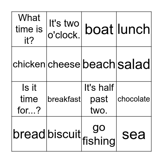 BINGO!! Bingo Card