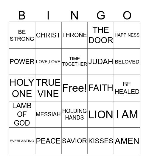 ACTS OF PEACE AND KINDNESS Bingo Card