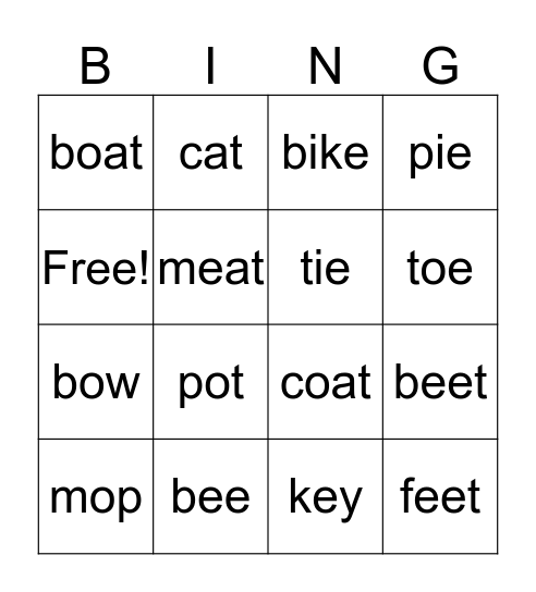 SMiLE Module 2  Bingo Card