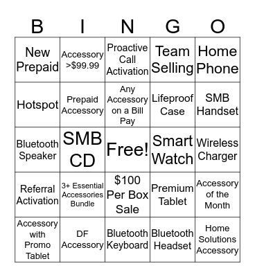 Hutch Sales Bingo Card