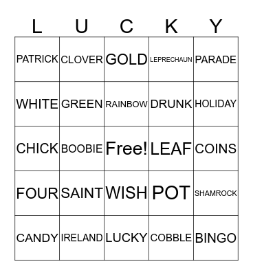 WHITE AND MANCIL BINGO DAY Bingo Card