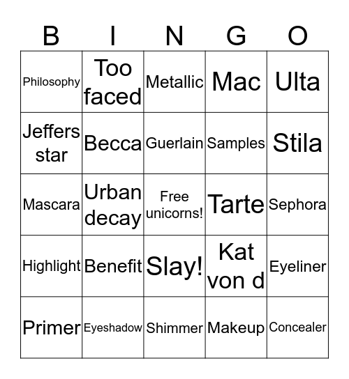 Card 1 Bingo Card