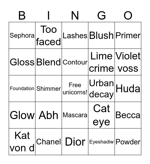 Card 2 Bingo Card