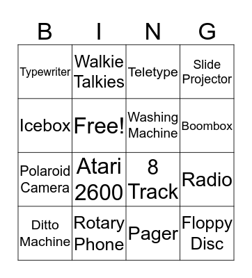 Do you know your technology?  Bingo Card