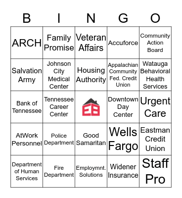 Eastern Eight Community Development Corporation Bingo Card
