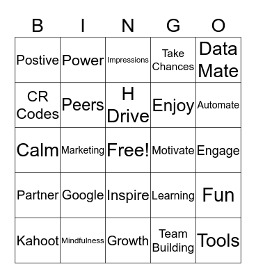 Tech Fantastic Bingo Card