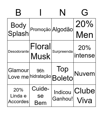 Bingo Ciclo 5 Bingo Card