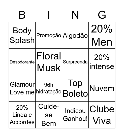 Bingo Ciclo 5 Bingo Card