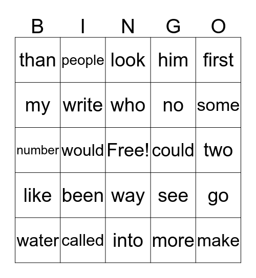 am, its, now Bingo Card