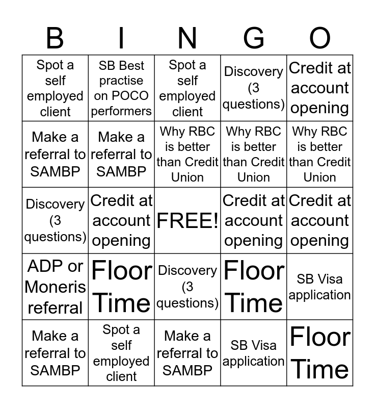 small business bingo