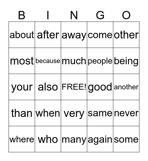 Madison's Bingo Game Bingo Card