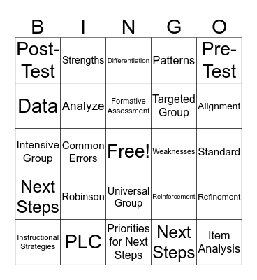 IID - March 29 Bingo Card